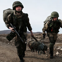 Высадка воздушного и морского десанта в ходе тактического учения с бригадой морской пехоты Тихоокеанского флота (Приморский край) - 2